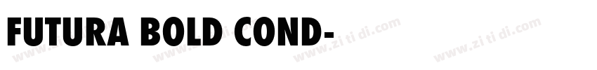 FUTURA BOLD COND字体转换